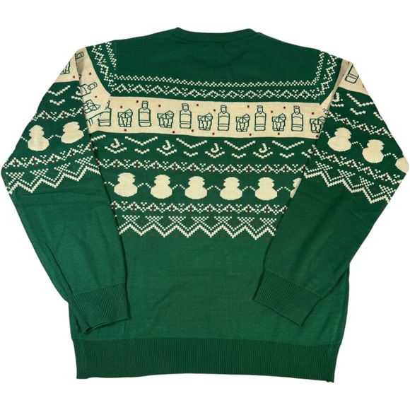 Jameson Ugly Christmas Sweater Green Irish Whisky Fair Isle Knit Size XLHoliday - Picture 2 of 9